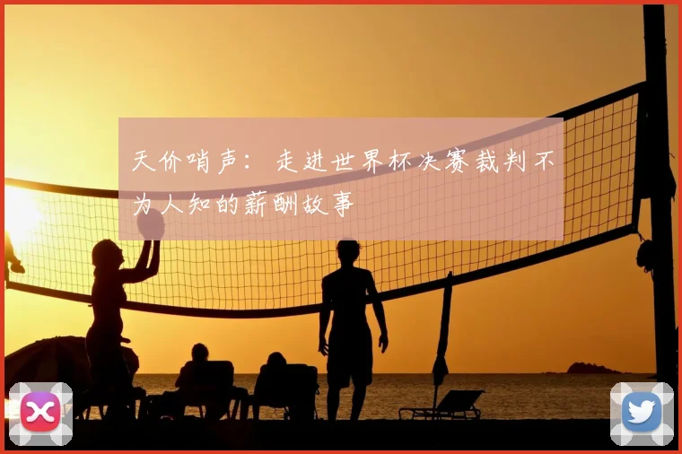天价哨声：走进世界杯决赛裁判不为人知的薪酬故事